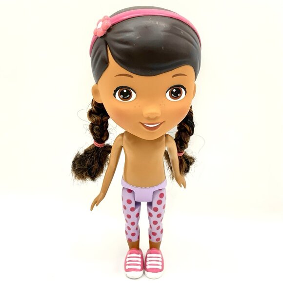 Disney Jr. Doc Mcstuffins Doll Just Play Nude 9” No Clothes Braidable Hair - Picture 1 of 8
